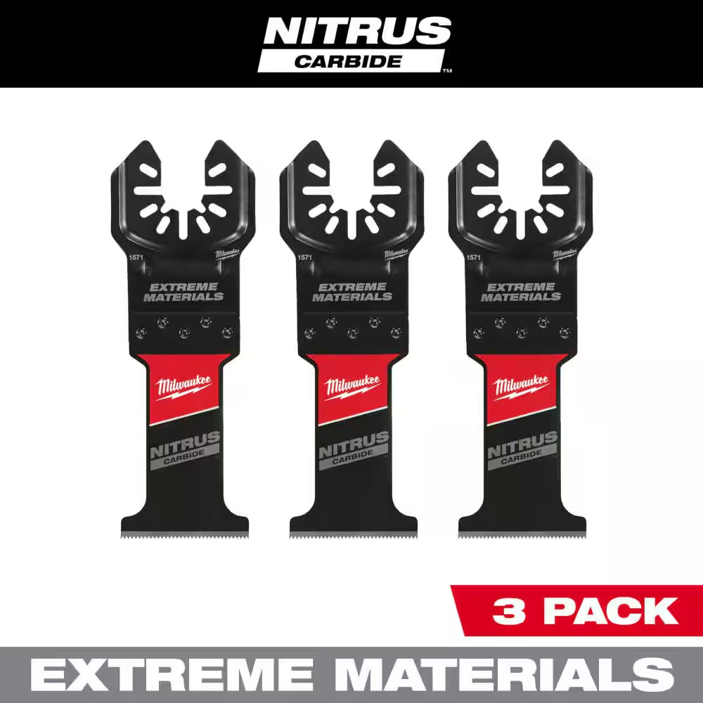 1-3/8 In. Nitrus Carbide Universal Fit Extreme Materials Cutting Oscillating Multi-Tool Blade (3-Pack)