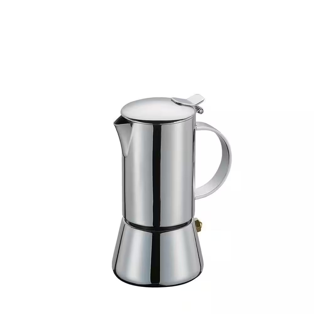 "Aida" 8.5 Fl. Oz./ 3-Cup Stainless Steel Espresso Maker