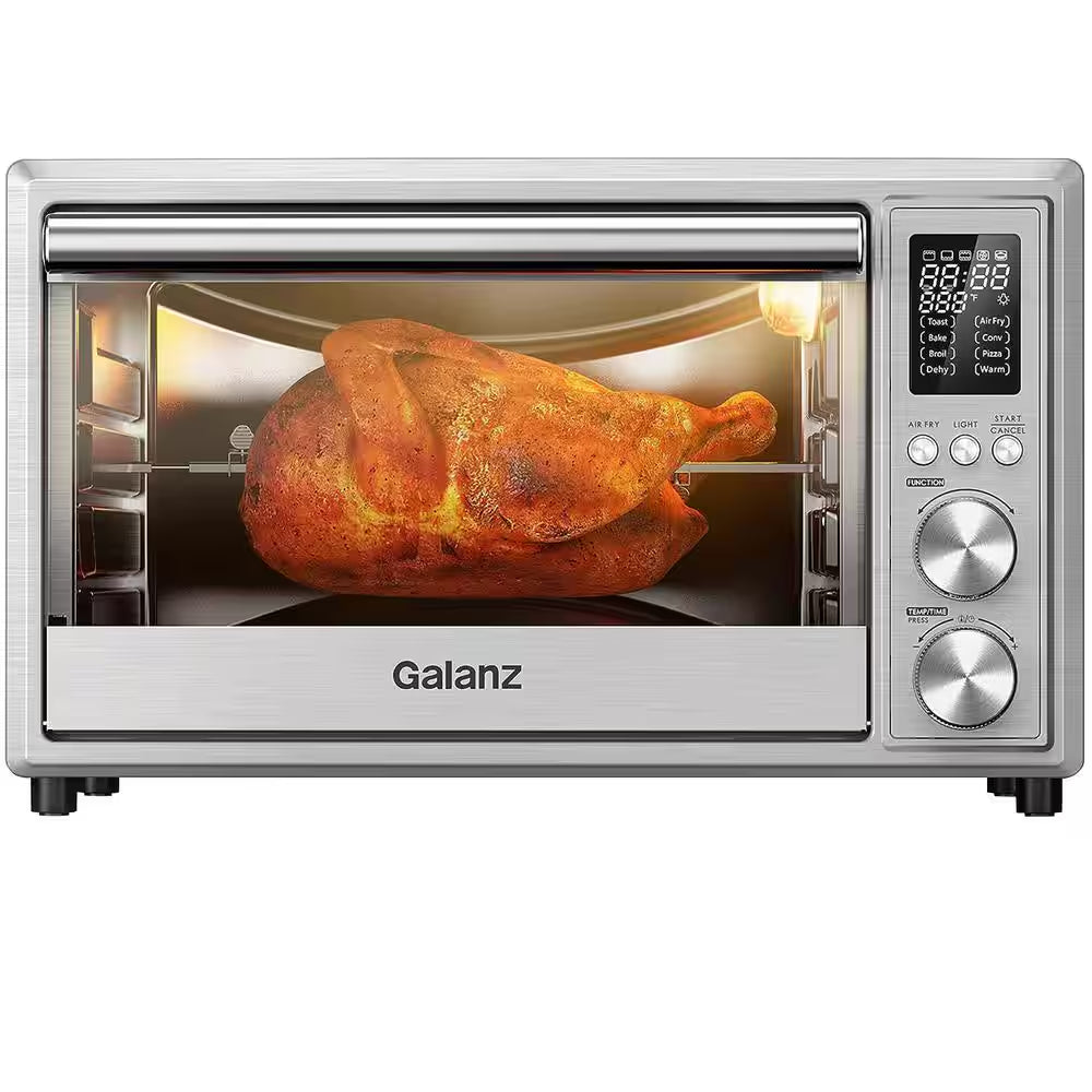 1.1 Cu. Ft. Digital Toaster Oven and Air Fryer in Silver