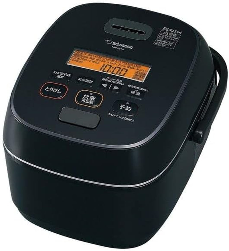 Zojirushi NW-JE10 / 18 Pressure IH Rice Cooker Extreme Cooking 1L / 1.8L Black 100V Only Japanese Only Shipped from Japan (1L (NW-JE10))