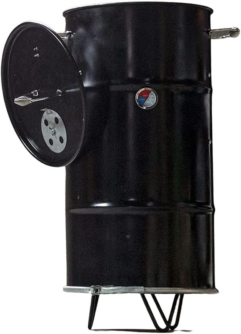 , Build Your Own Barrel Smoker – 16 Gallon, Double Open-Ended Barrel – Durable, High-Temperature Powder Coat Rated up to 900 Degrees – Includes Drill Bits, Stencils & Hardware