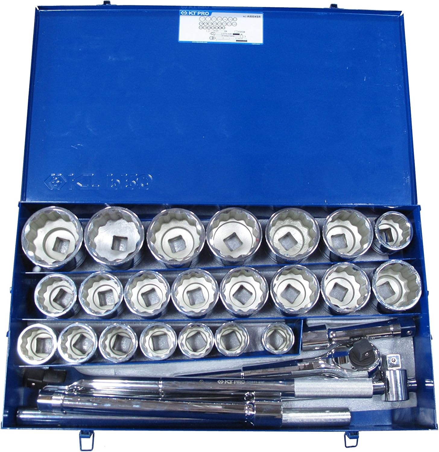 1 DR 27PC SOCKET SET SAE 12PT